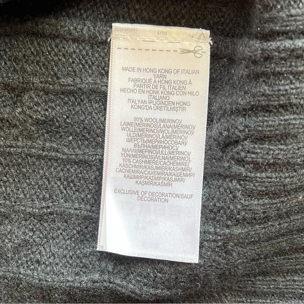 Polo Ralph Lauren Men’s Cable-Knit Wool-Cashmere Sweater Black XXL Quiet Luxury
